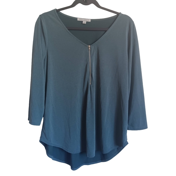 Green Envelope Tops - CLEARANCE SALE!! Green Envelope Deep Blue Long Sleeve Top